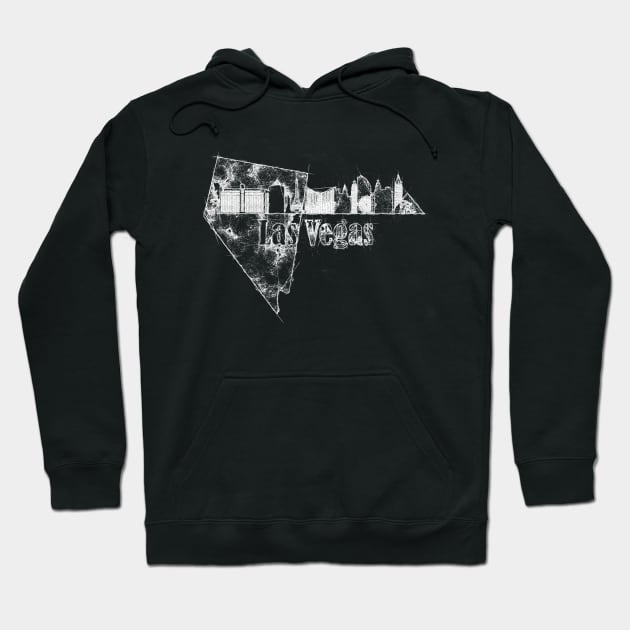 Las Vegas skyline, Nevada Hoodie by DimDom